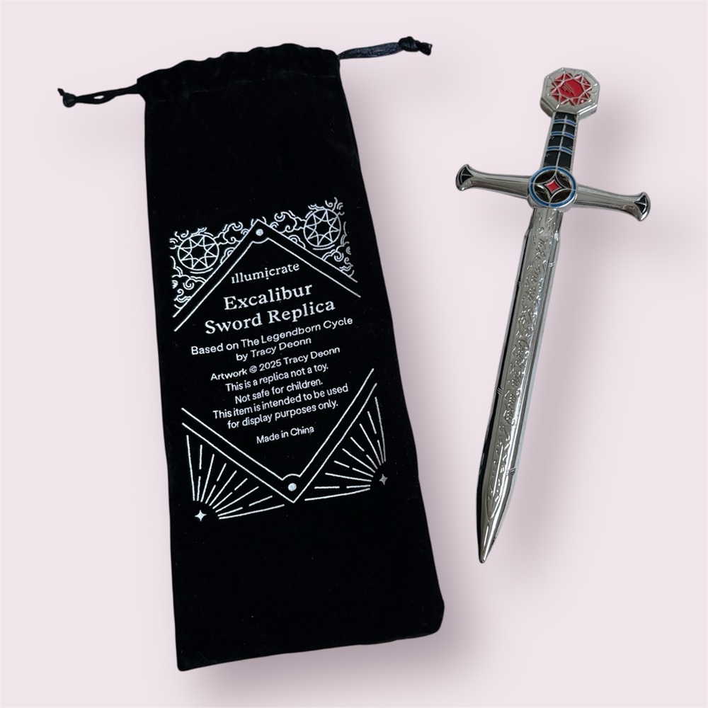 Miniature Excalibur Sword Replica with Black Pouch
